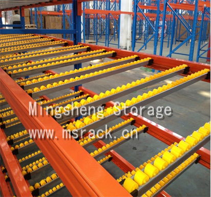 Carton flow rack roller rack